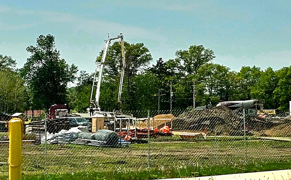 Collective Training Officers Quarters Project construction operations in May 2025 at Fort McCoy