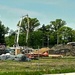 Collective Training Officers Quarters Project construction operations in May 2025 at Fort McCoy