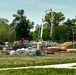 Collective Training Officers Quarters Project construction operations in May 2025 at Fort McCoy