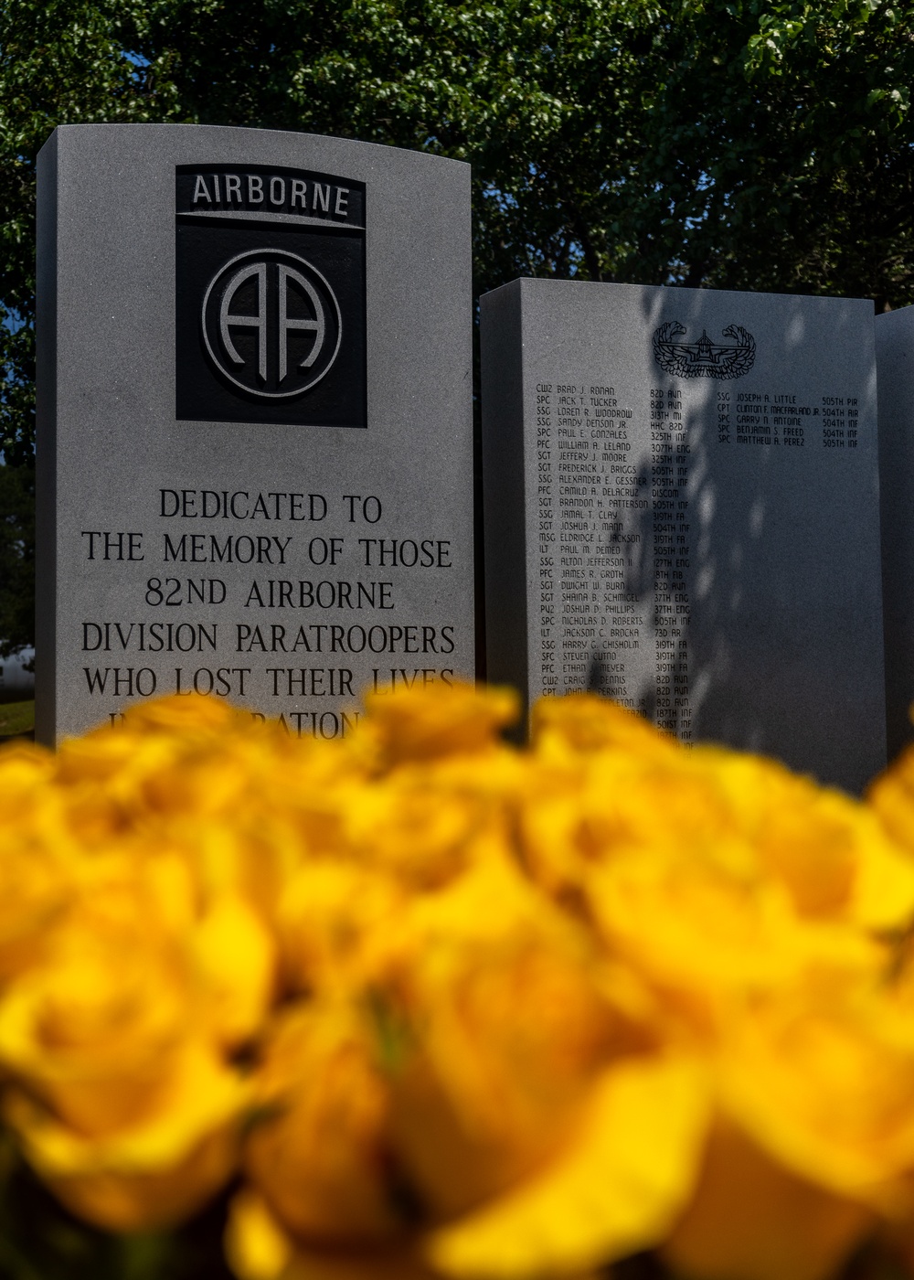 The 82nd Airborne Division honors Gold Star Families during the All American Week Memorial Ceremony