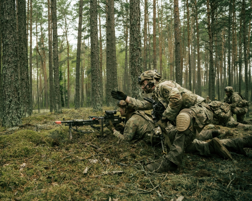 173rd Airborne Brigade Paratroopers Execute STX Training in Lithuania During Swift Response 2025