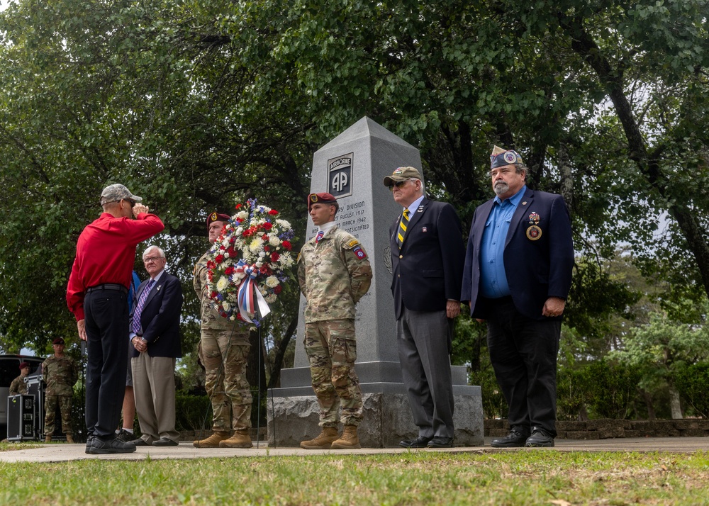 The 82nd Airborne Division honors Gold Star Families during the All American Week Memorial Ceremony