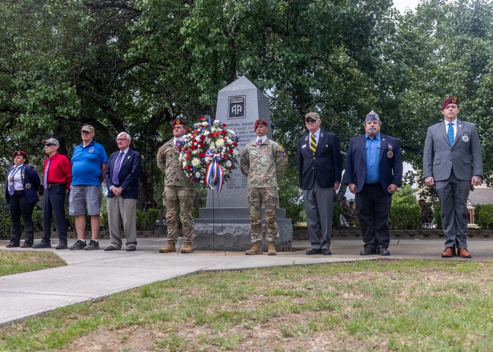 The 82nd Airborne Division honors Gold Star Families during the All American Week Memorial Ceremony