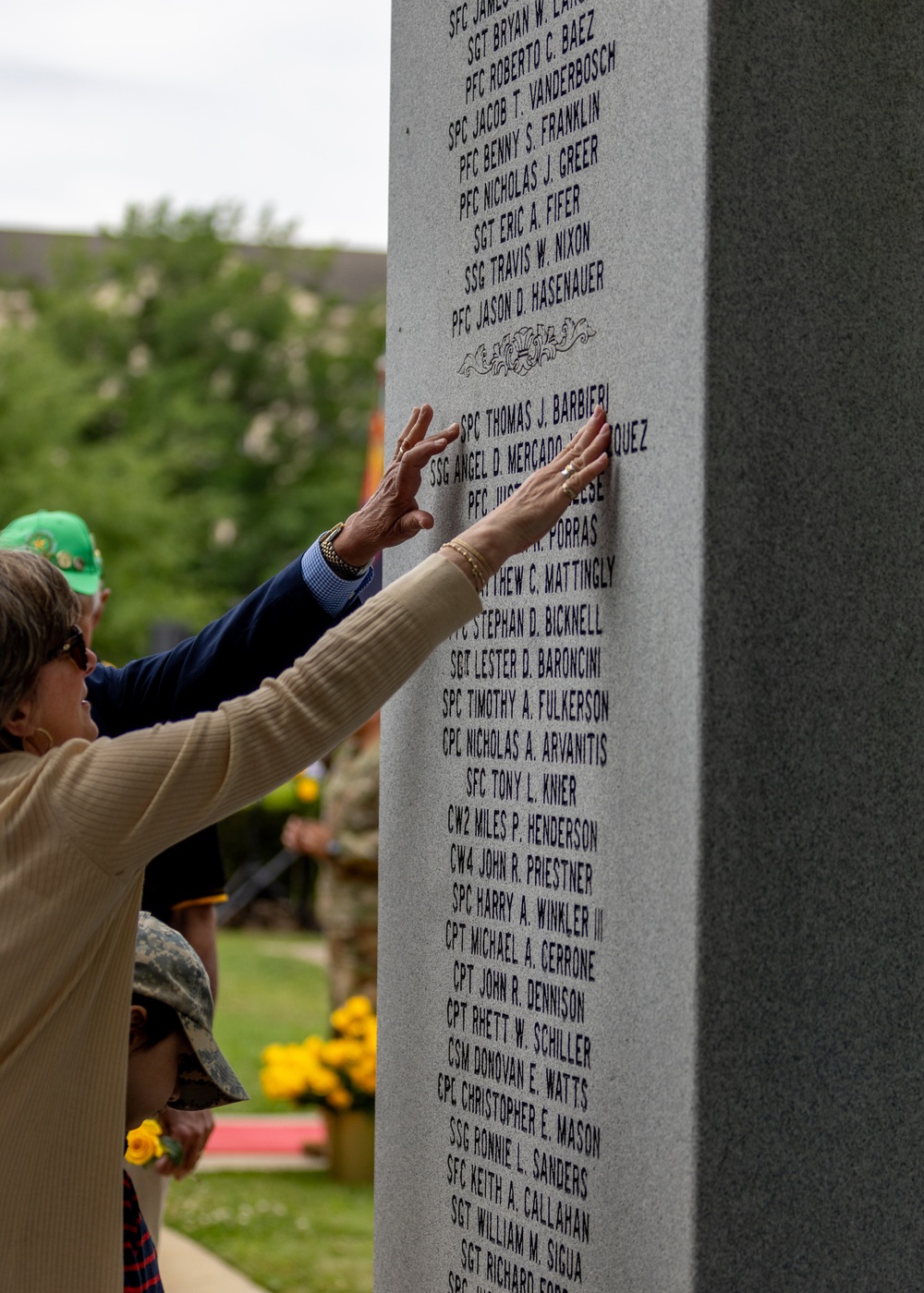 The 82nd Airborne Division honors Gold Star Families during the All American Week Memorial Ceremony