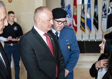 Minister of Defence of Bosnia and Herzegovina Zukan Helez Visits ANC