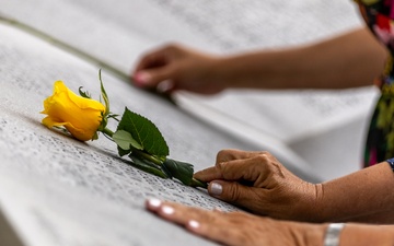 The 82nd Airborne Division honors Gold Star Families during the All American Week Memorial Ceremony