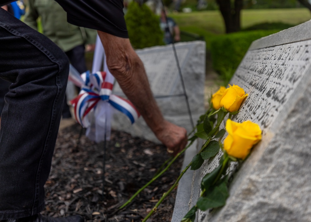 The 82nd Airborne Division honors Gold Star Families during the All American Week Memorial Ceremony