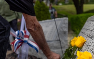 The 82nd Airborne Division honors Gold Star Families during the All American Week Memorial Ceremony