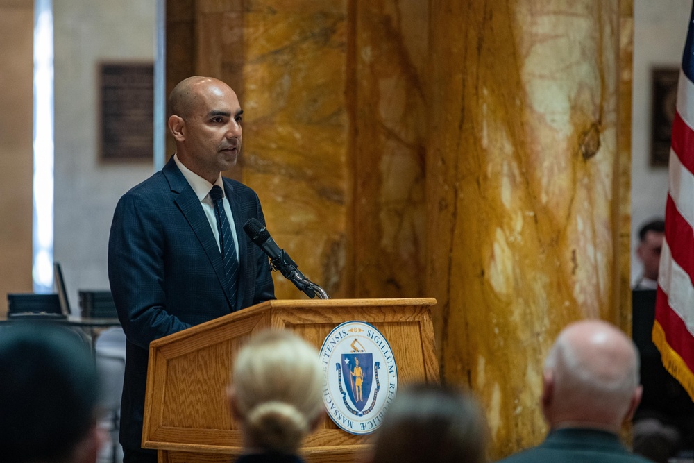 Mass Guard Honors Fallen Heroes at Memorial Day Ceremony at Mass State House