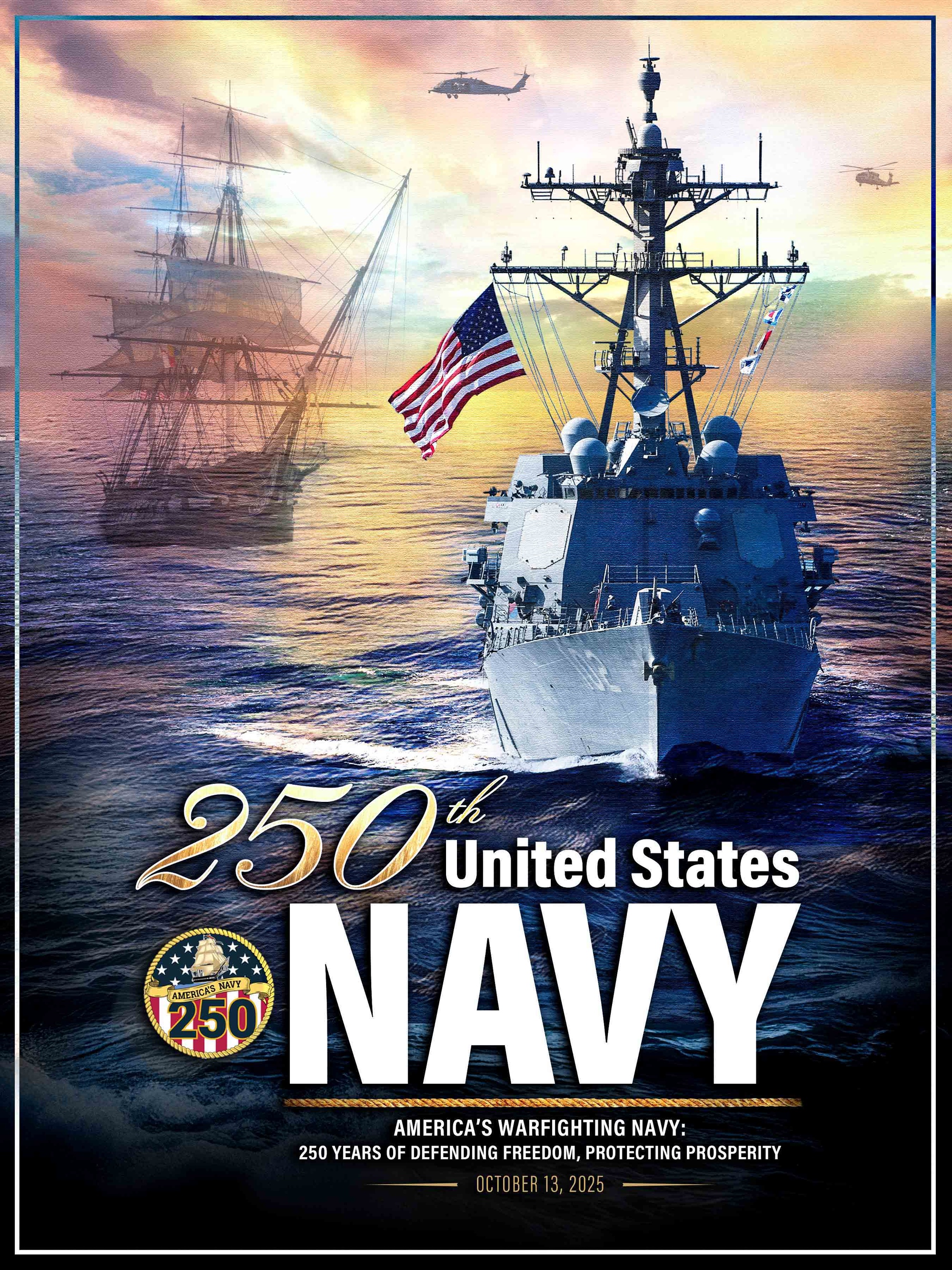 DVIDS - Images - US Navy 250th Birthday Poster - 2025 [Image 2 of 2]