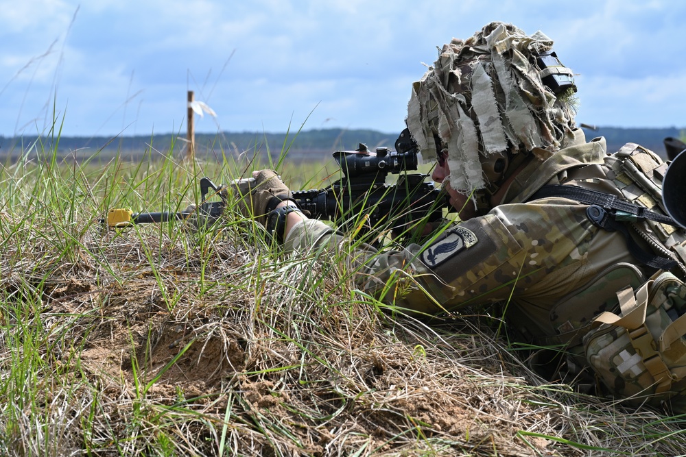 Swift Response 25: Sky Soldiers Conduct a Blank Fire Exercise