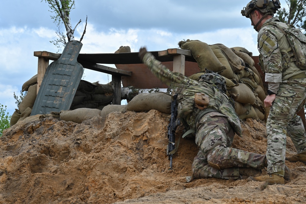 Swift Response 25: Sky Soldiers Conduct a Blank Fire Exercise