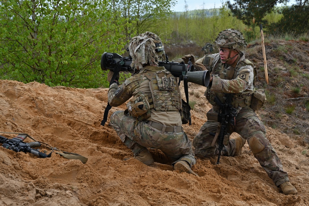 Swift Response 25: Sky Soldiers Conduct a Blank Fire Exercise