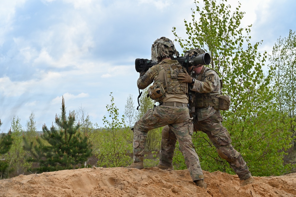 Swift Response 25: Sky Soldiers Conduct a Blank Fire Exercise