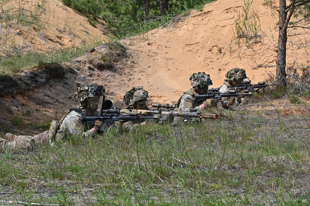 Swift Response 25: Sky Soldiers Conduct a Blank Fire Exercise