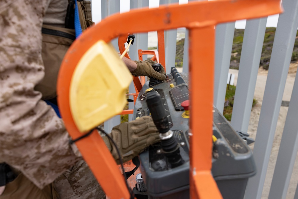 Marines reinforce southern border barriers near Imperial Beach