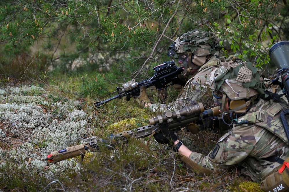 Swift Response 25: Sky Soldiers Conduct a Blank Fire Exercise