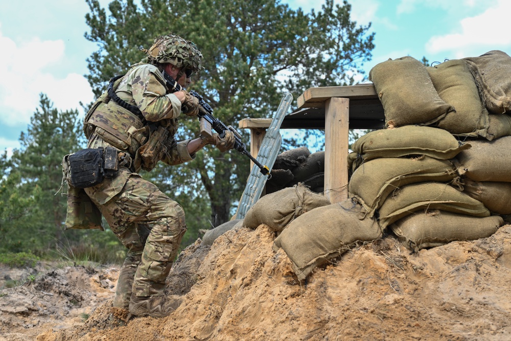 Swift Response 25: Sky Soldiers Conduct a Blank Fire Exercise