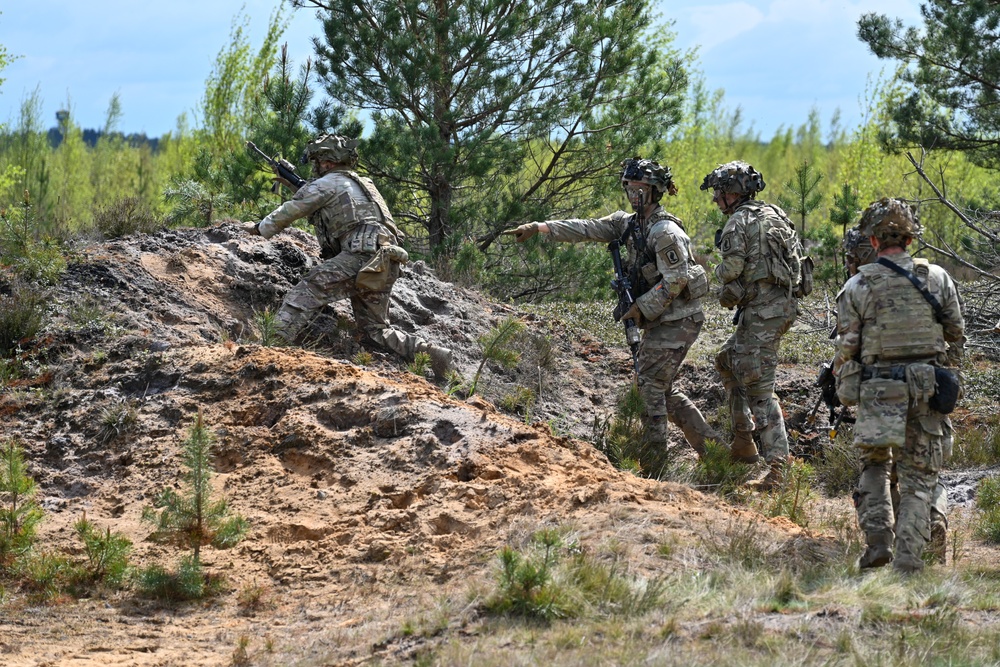 Swift Response 25: Sky Soldiers Conduct a Blank Fire Exercise