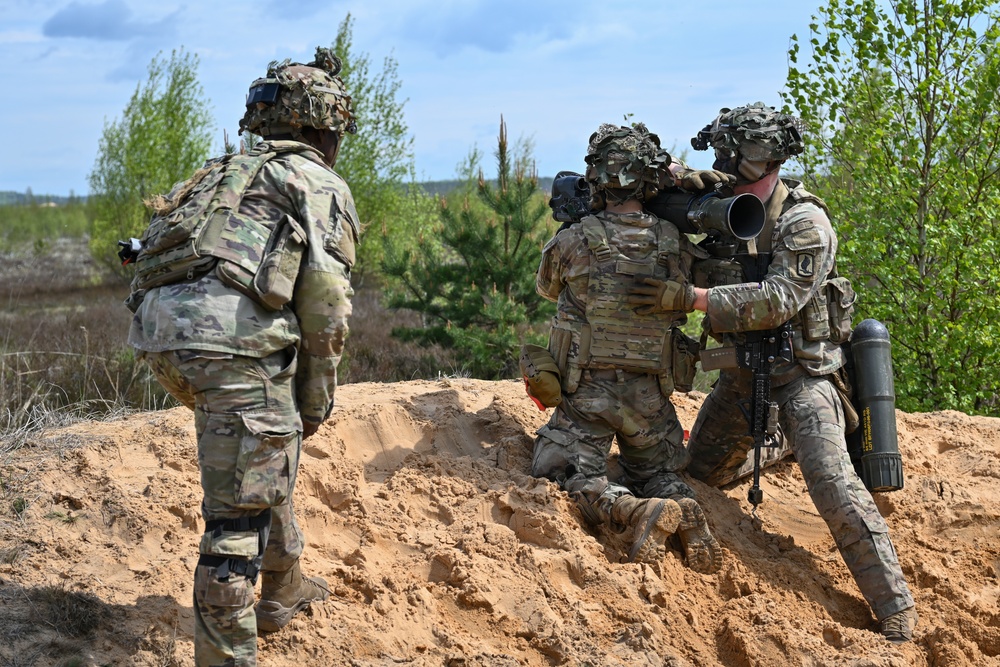 Swift Response 25: Sky Soldiers Conduct a Blank Fire Exercise