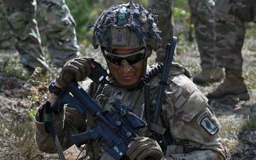 Swift Response 25: Sky Soldiers Conduct a Blank Fire Exercise