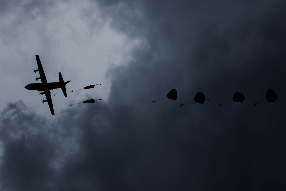 XVIII Airborne Corps Paratroopers Take to the Skies at Fort Bragg