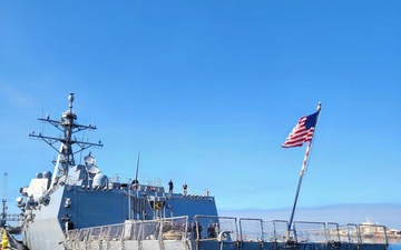 USS Spruance (DDG 111) conducts port call onboard Naval Base Ventura County