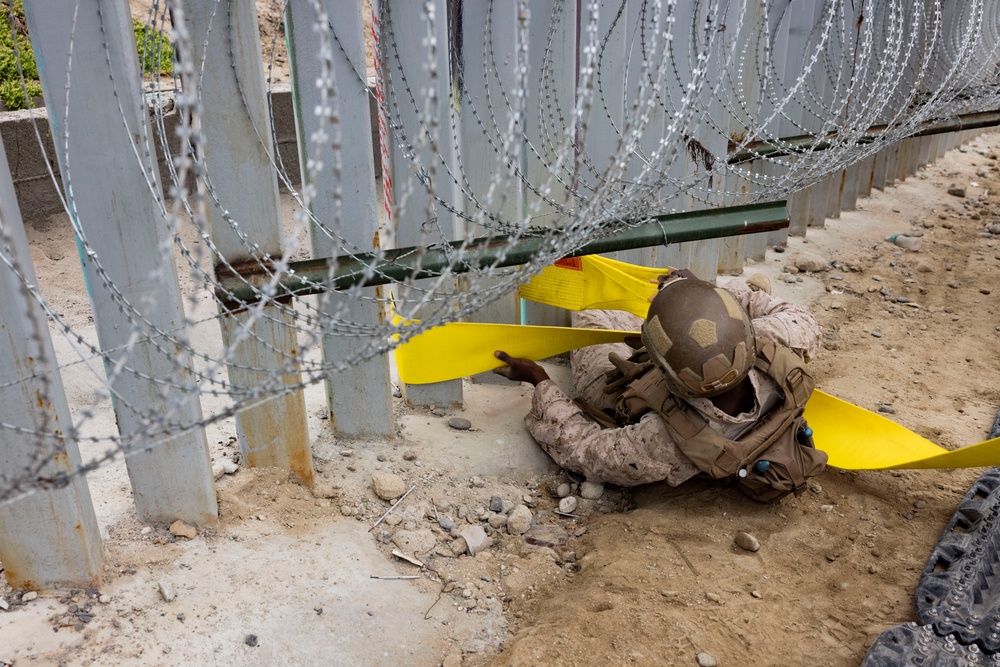 Marines reinforce southern border barriers near Imperial Beach