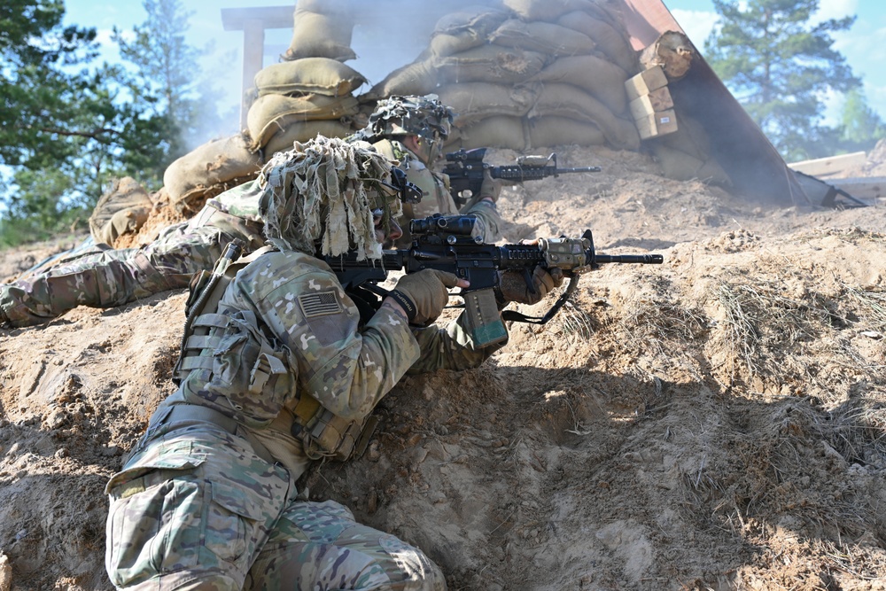 Swift Response 25: Sky Soldiers Conduct a Live Fire Exercise