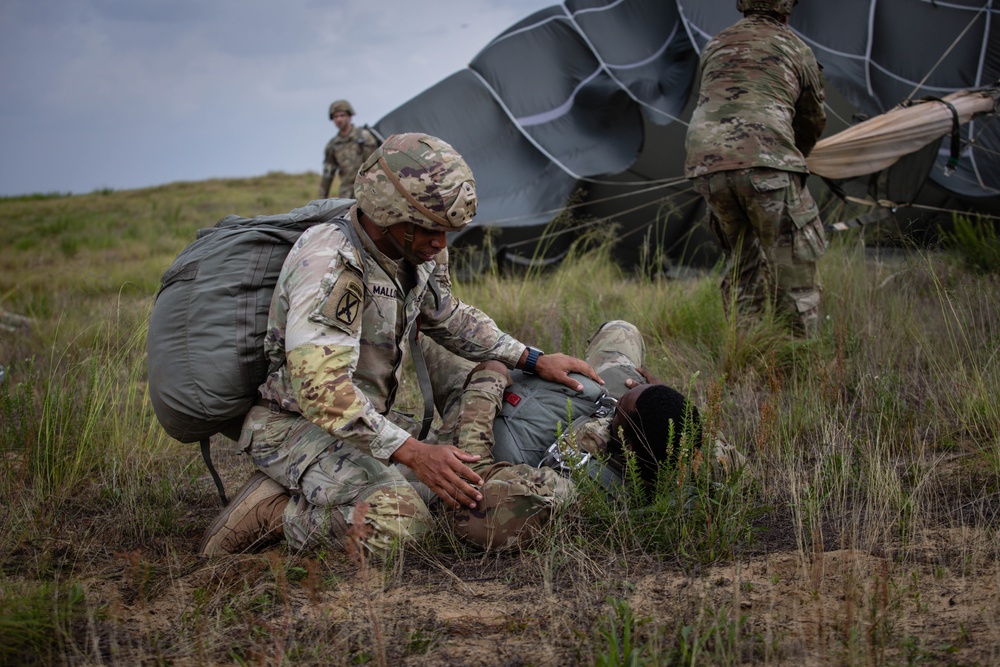 XVIII Airborne Corps Paratroopers Take to the Skies at Fort Bragg