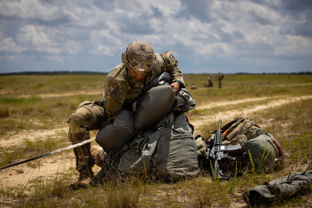 XVIII Airborne Corps Paratroopers Take to the Skies at Fort Bragg