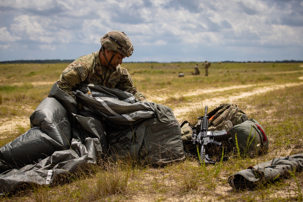 XVIII Airborne Corps Paratroopers Take to the Skies at Fort Bragg