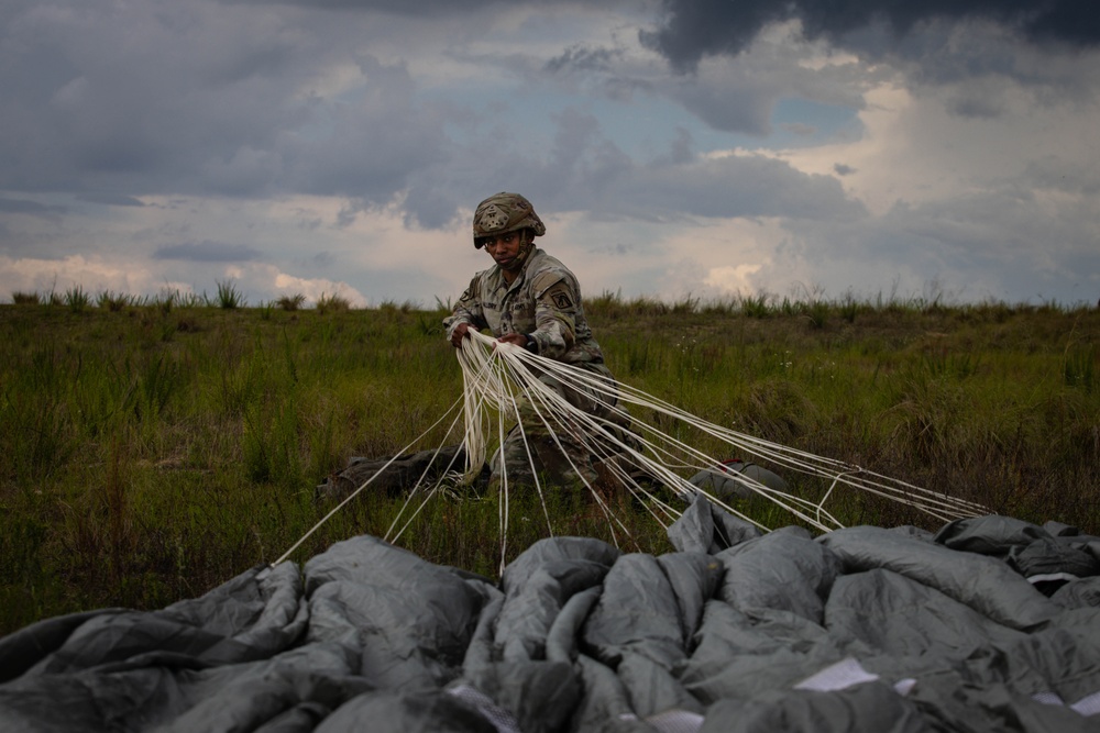 XVIII Airborne Corps Paratroopers Take to the Skies at Fort Bragg