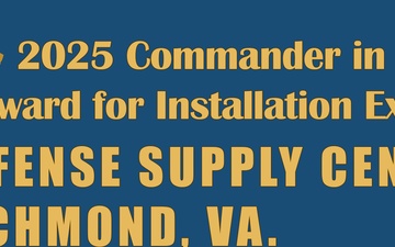 DSCR earns national recognition with 2025 Commander in Chief’s Excellence Award