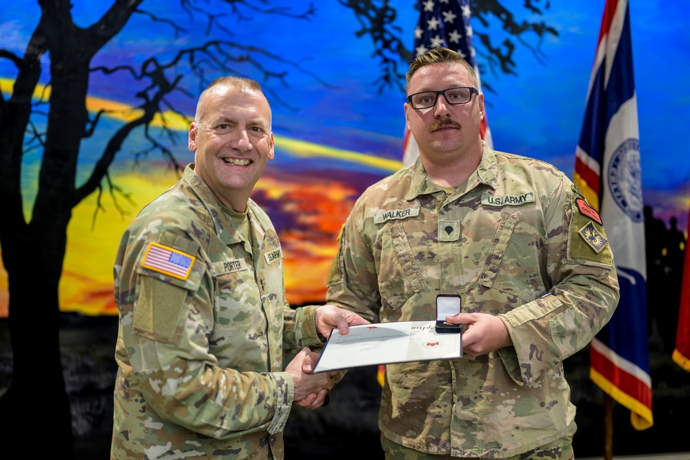 Wyoming Adjutant General presents service awards at Camp Guernsey