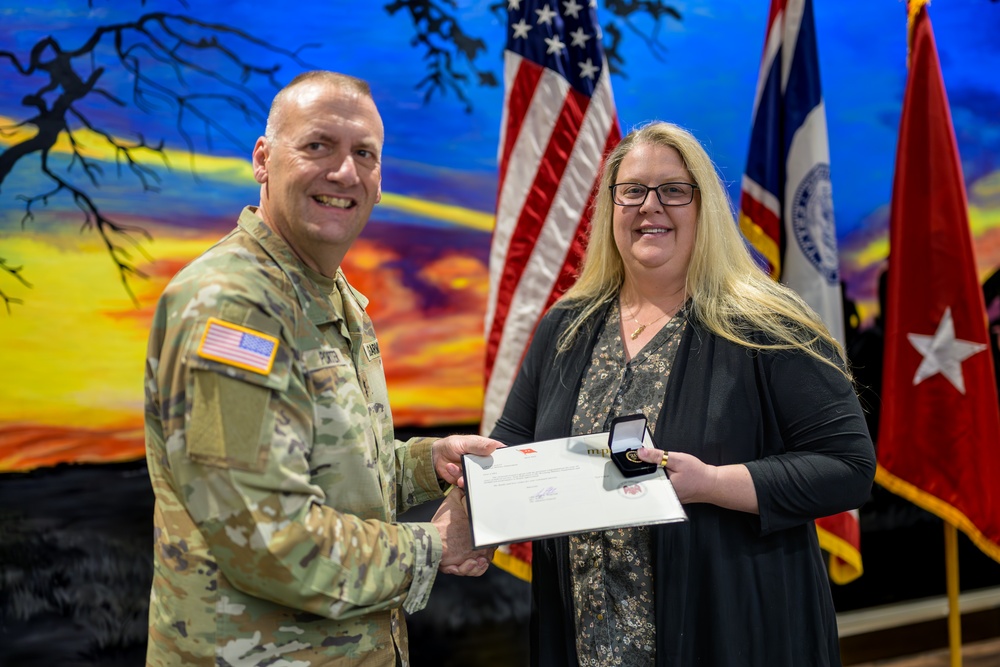Wyoming Adjutant General presents service awards at Camp Guernsey
