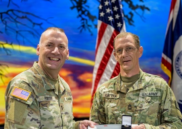 Wyoming Adjutant General presents service awards at Camp Guernsey