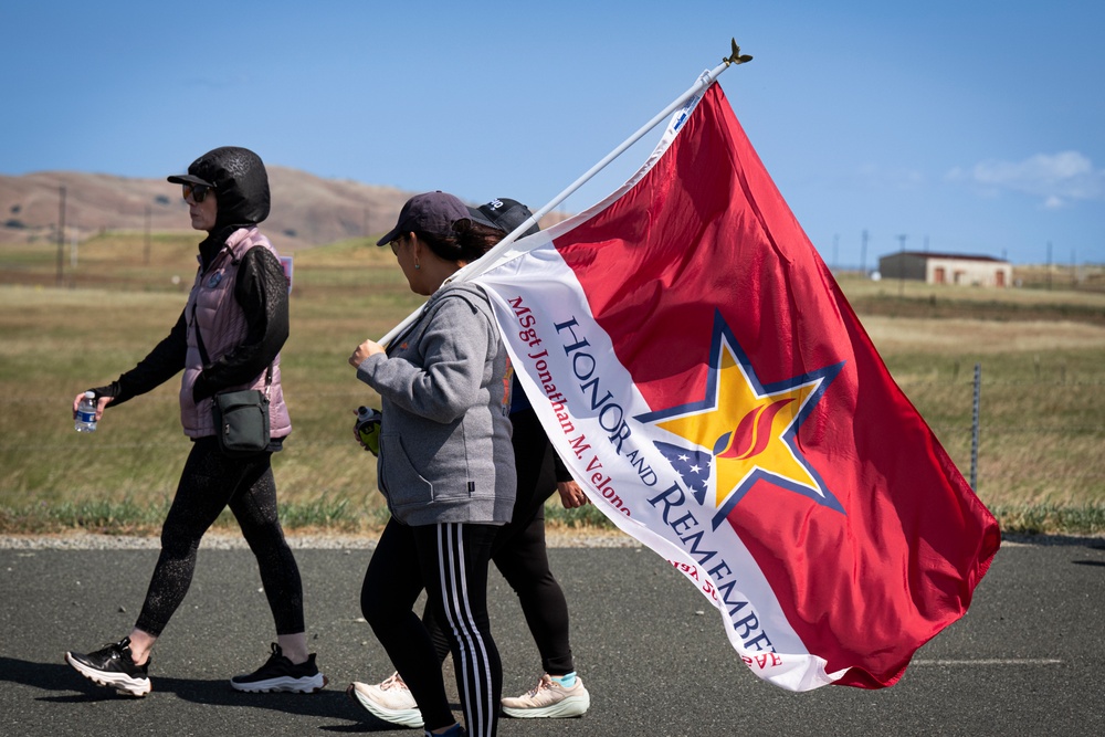 Travis AFB attendees perform ruck march, honor Gold Star families