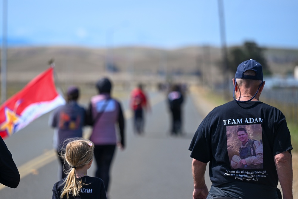 Travis AFB attendees perform ruck march, honor Gold Star families