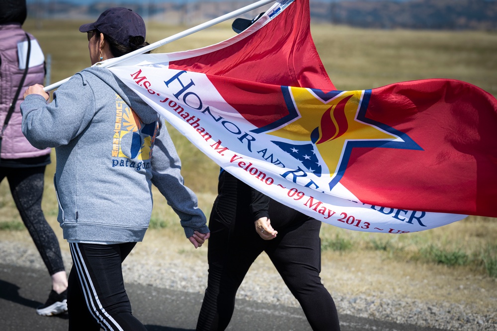 Travis AFB attendees perform ruck march, honor Gold Star families