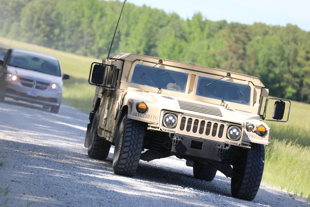 301st HHD embarks on convoy operations and ground-guidance training at VTS-Milan