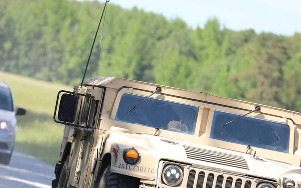 301st HHD embarks on convoy operations and ground-guidance training at VTS-Milan