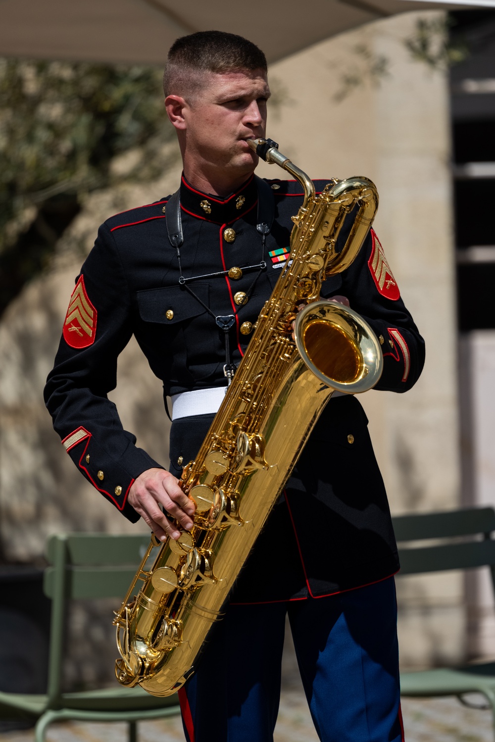 1st MARDIV Band Performs at Les Invalides, France