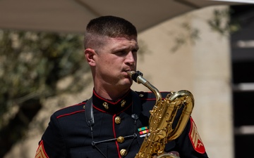 1st MARDIV Band Performs at Les Invalides, France