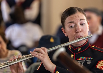 1st MARDIV band performs at Les Invalides, France