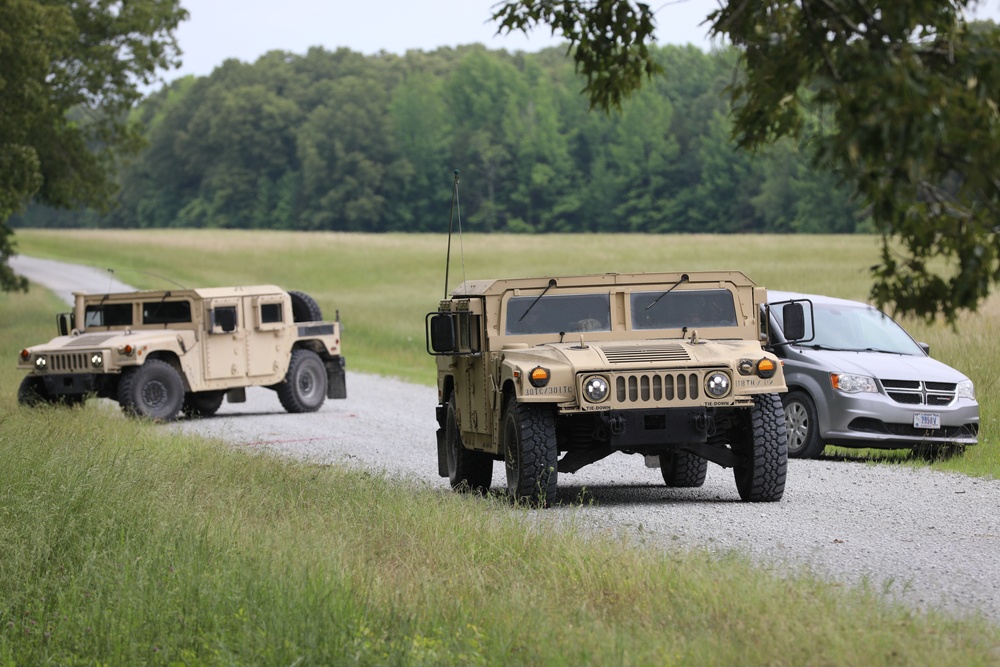 301st HHD embarks on convoy operations and ground-guidance training at VTS-Milan