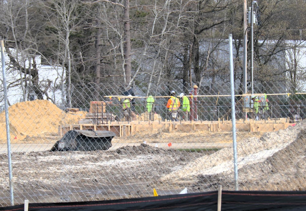 Collective Training Officers Quarters Project construction operations in May 2025 at Fort McCoy