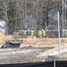 Collective Training Officers Quarters Project construction operations in May 2025 at Fort McCoy
