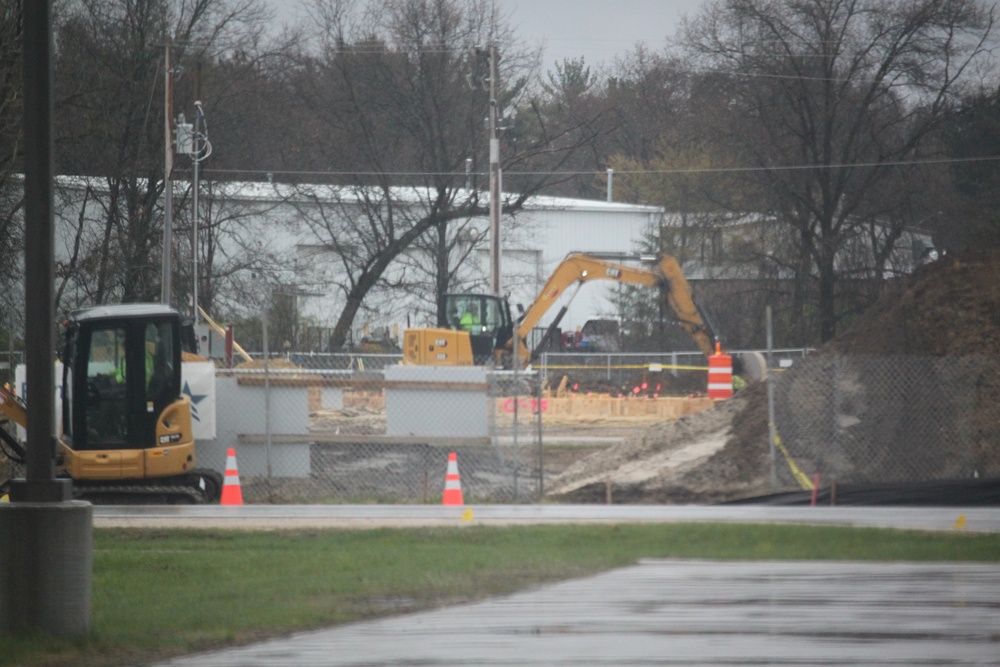 Collective Training Officers Quarters Project construction operations in May 2025 at Fort McCoy