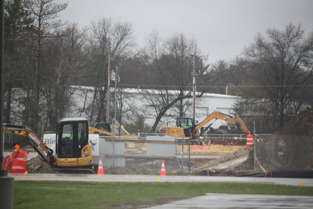 Collective Training Officers Quarters Project construction operations in May 2025 at Fort McCoy